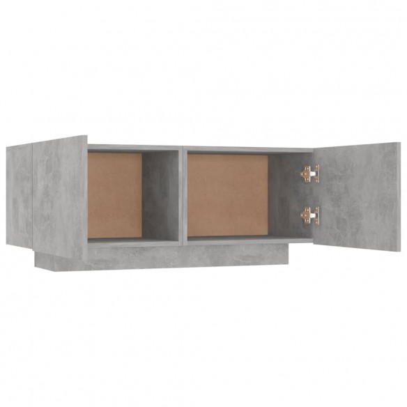 Meuble TV Gris béton 100x35x40 cm Aggloméré