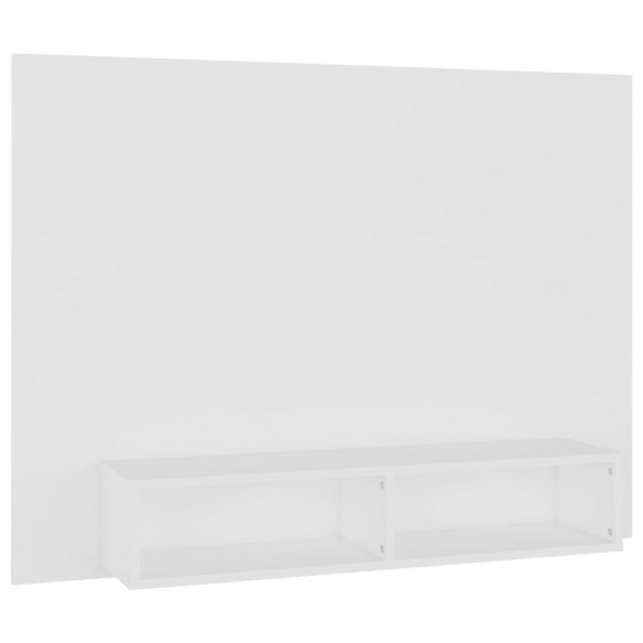 Meuble TV mural Blanc 120x23,5x90 cm Aggloméré