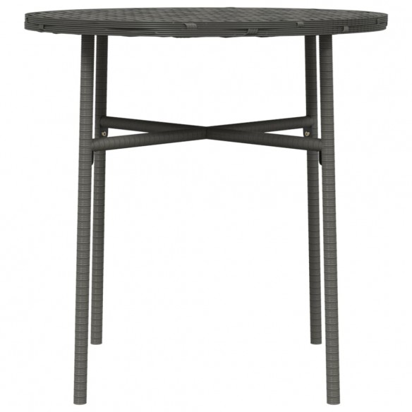 Table à thé Gris 45 cm Résine tressée