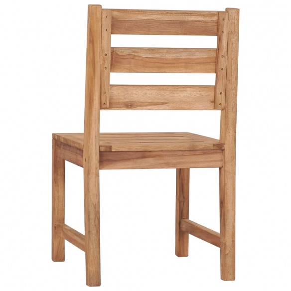 Chaises de jardin 2 pcs Bois de teck solide