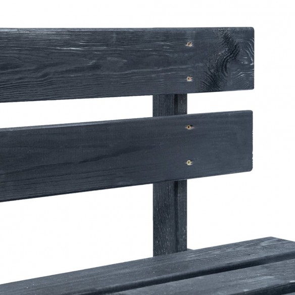 Banc palette de jardin Bois Noir