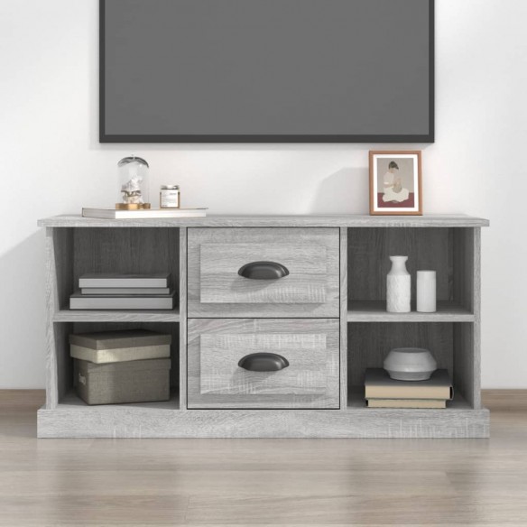 Meuble TV sonoma gris 99,5x35,5x48 cm bois d'ingénierie