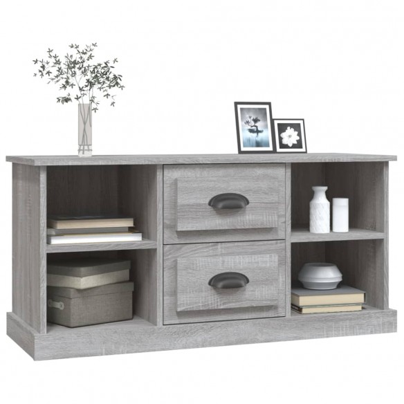 Meuble TV sonoma gris 99,5x35,5x48 cm bois d'ingénierie