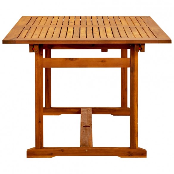 Table à dîner de jardin (150-200)x100x75cm Bois d'acacia massif