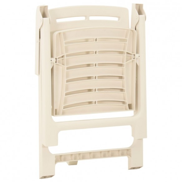 Chaises de jardin 2 pcs Plastique Blanc