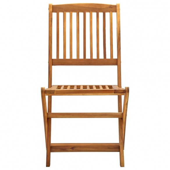 Chaises pliables d'extérieur 4 pcs Bois d'acacia solide