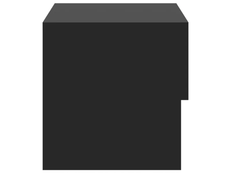 Tables de chevet murales 2 pcs Noir