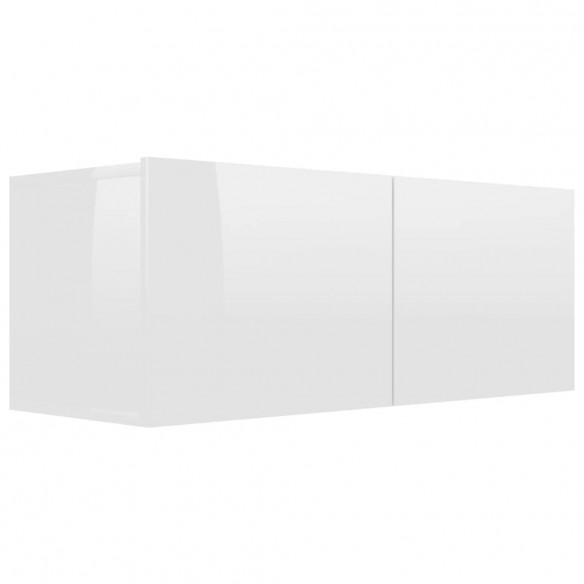 Ensemble de meubles TV 7 pcs Blanc brillant Bois d'ingénierie