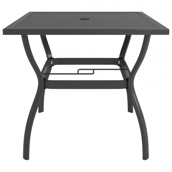 Table de jardin Anthracite 81,5x81,5x72 cm Acier