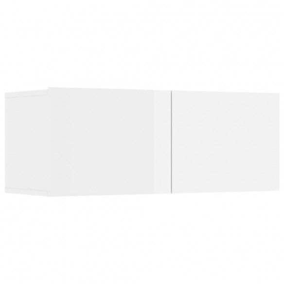 Meubles TV 4 pcs Blanc brillant 80x30x30 cm Bois d'ingénierie