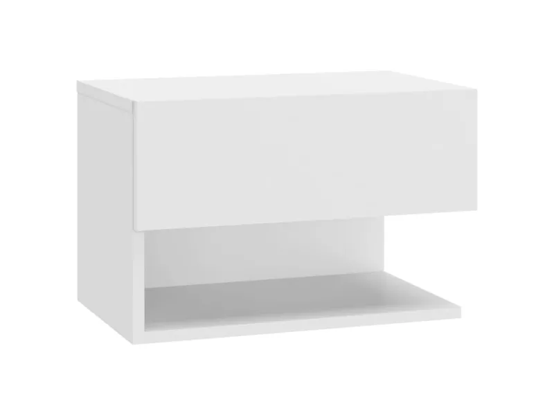 Tables de chevet murales 2 pcs Blanc