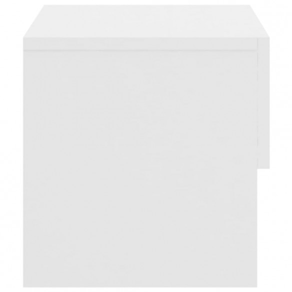 Tables de chevet murales 2 pcs Blanc