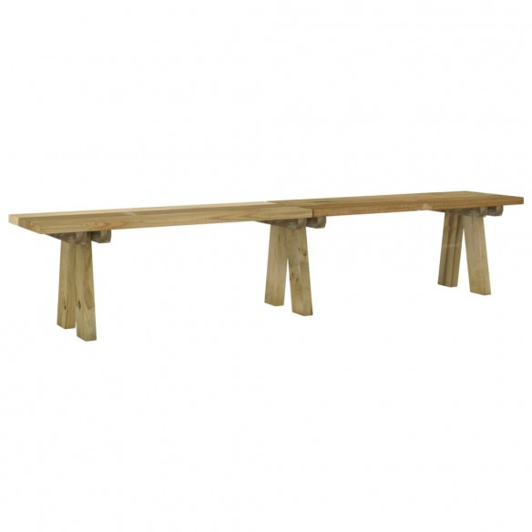 Banc de jardin 220 cm Bois de pin massif imprégné