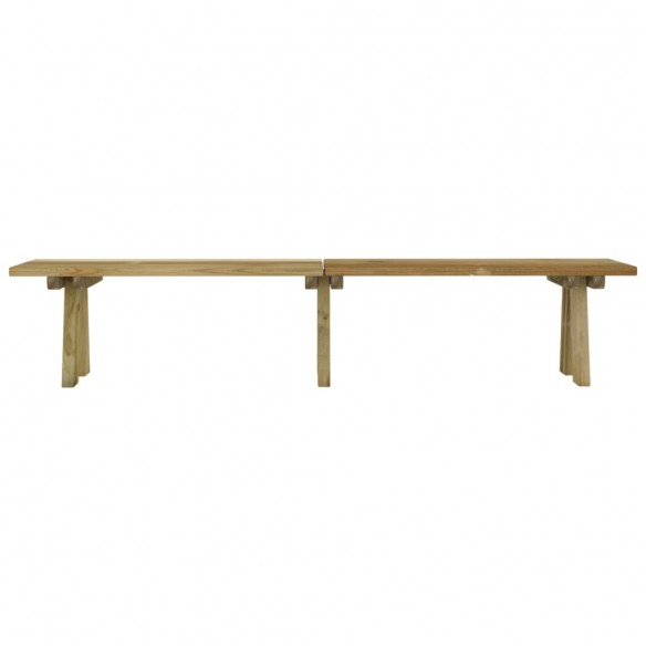 Banc de jardin 220 cm Bois de pin massif imprégné