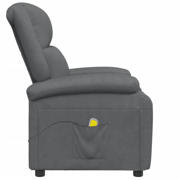 Fauteuil de massage Anthracite Similicuir