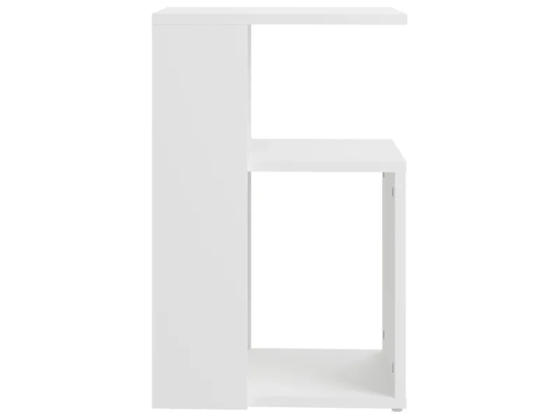 Table d'appoint Blanc 36x30x56 cm Aggloméré