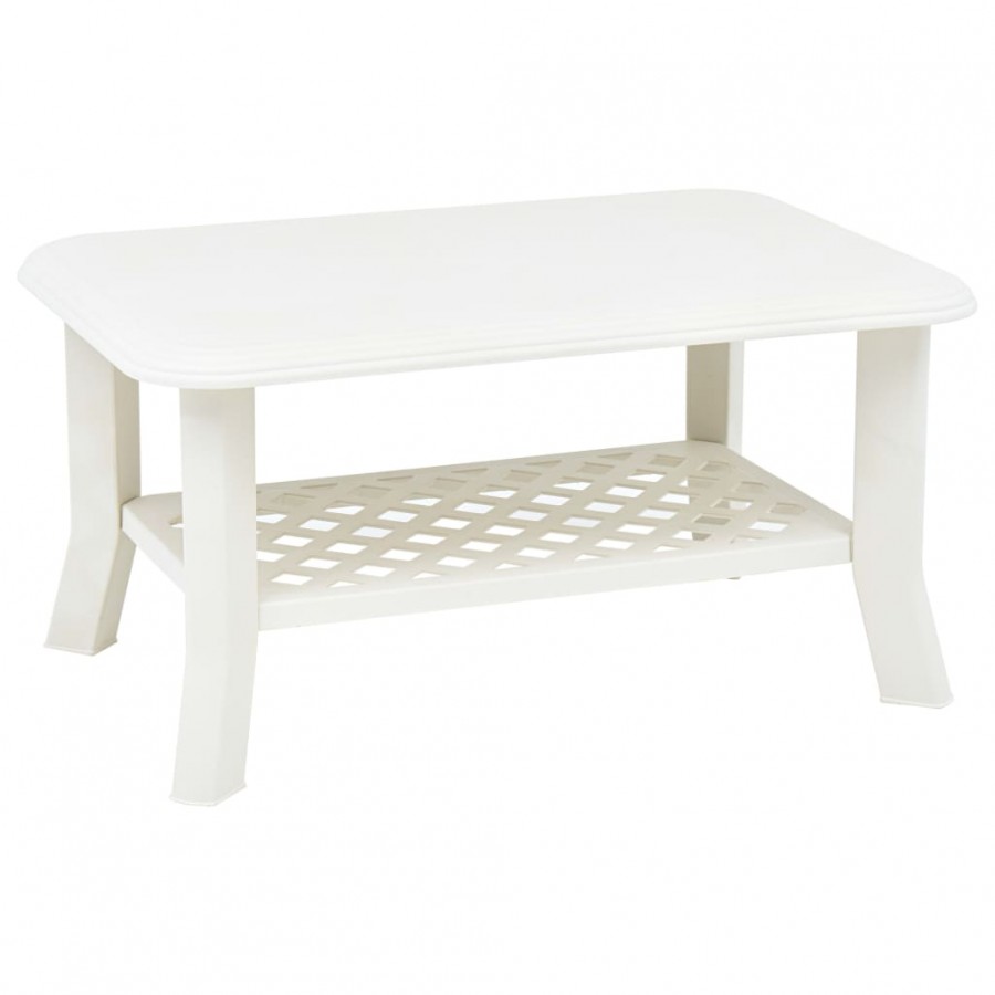 Table basse Blanc 90 x 60 x 46 cm Plastique