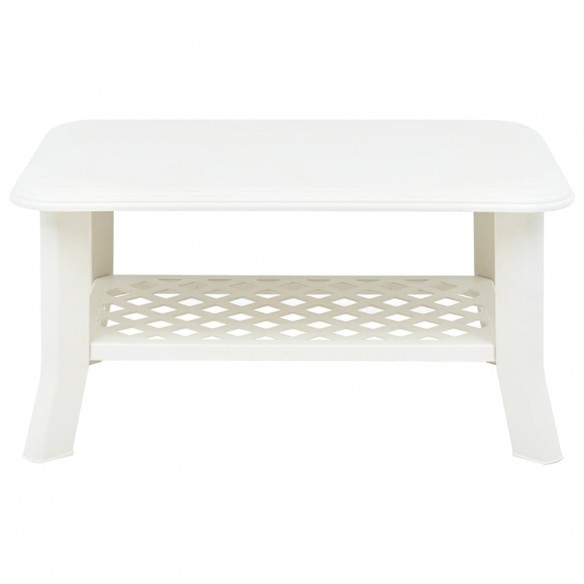 Table basse Blanc 90 x 60 x 46 cm Plastique