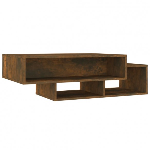 Table basse Chêne fumé 105x55x32 cm Bois d'ingénierie