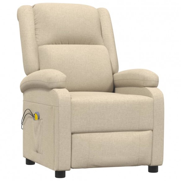 Fauteuil électrique de massage Crème Tissu