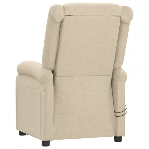 Fauteuil électrique de massage Crème Tissu