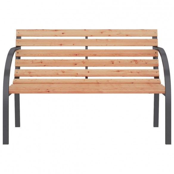 Banc de jardin 120 cm Bois et fer