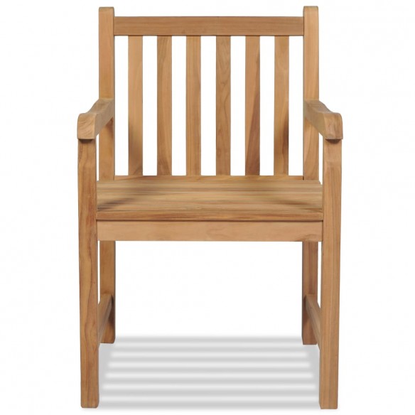 Chaises d'extérieur 2 pcs Bois de teck solide