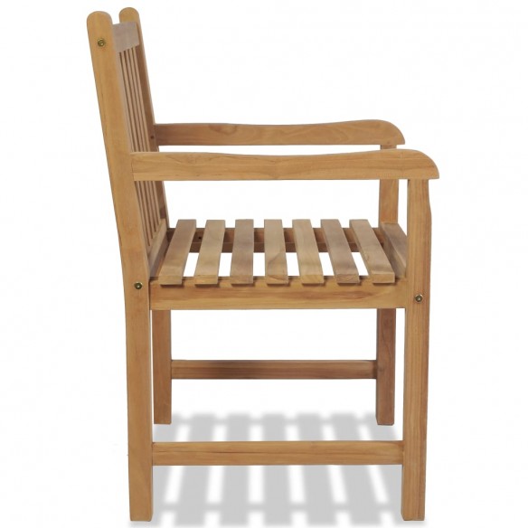 Chaises d'extérieur 2 pcs Bois de teck solide