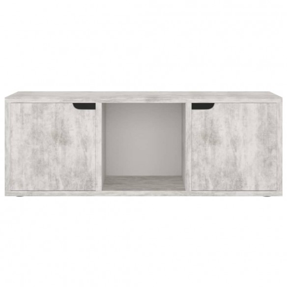 Meuble TV Béton 88,5x27,5x30,5 cm Aggloméré