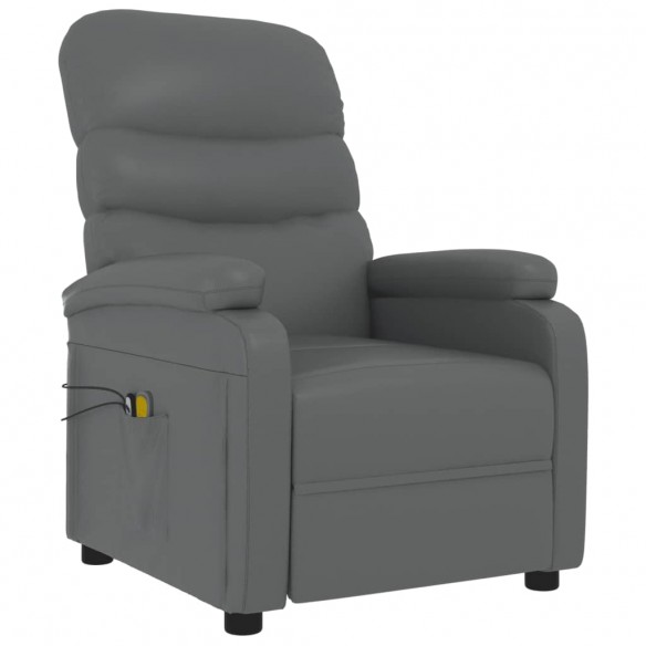 Fauteuil de massage électrique Gris Similicuir