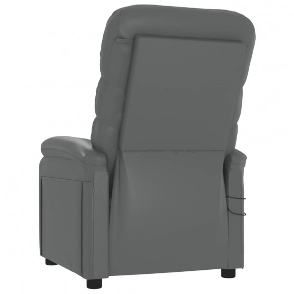 Fauteuil de massage électrique Gris Similicuir