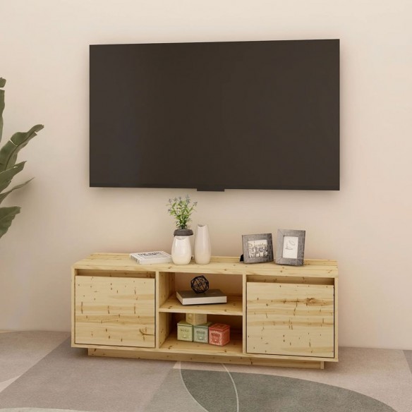 Meuble TV 110x30x40 cm Bois de sapin massif