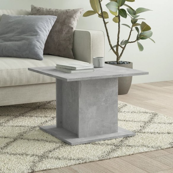 Table basse Gris béton 55,5x55,5x40 cm Aggloméré