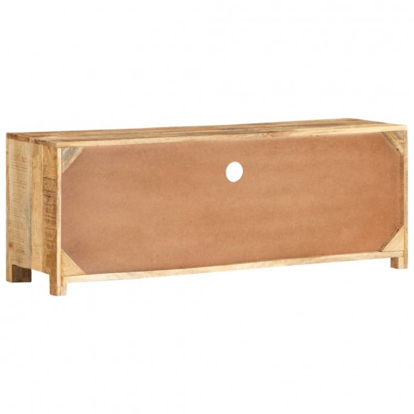 Meuble TV 110x30x40 cm Bois de manguier brut