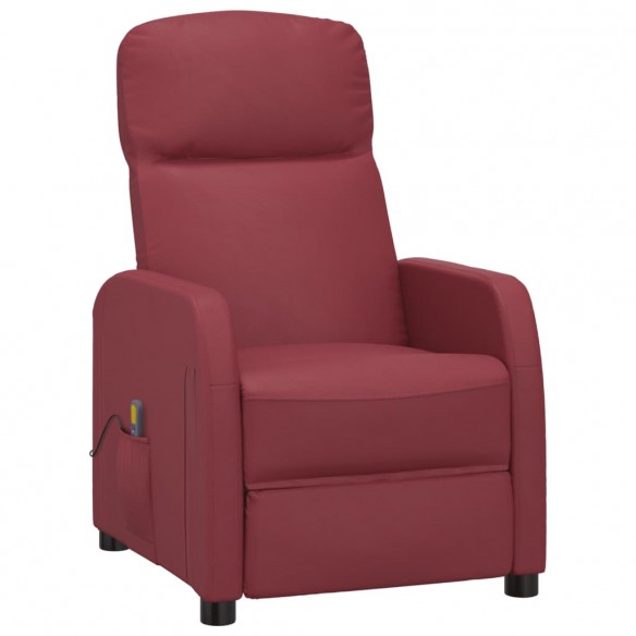 Fauteuil de massage Rouge bordeaux Similicuir