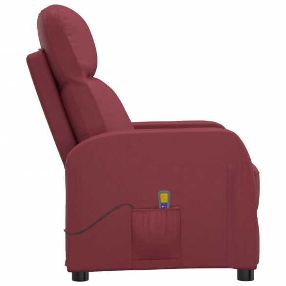 Fauteuil de massage Rouge bordeaux Similicuir