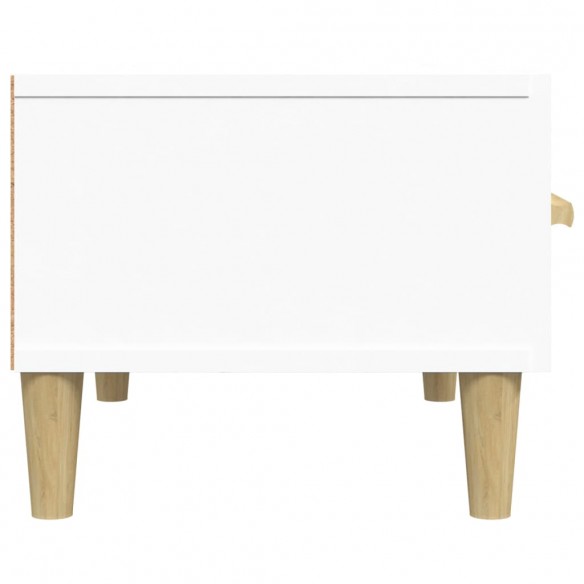 Meuble TV Blanc 150x34,5x30 cm Bois d'ingénierie