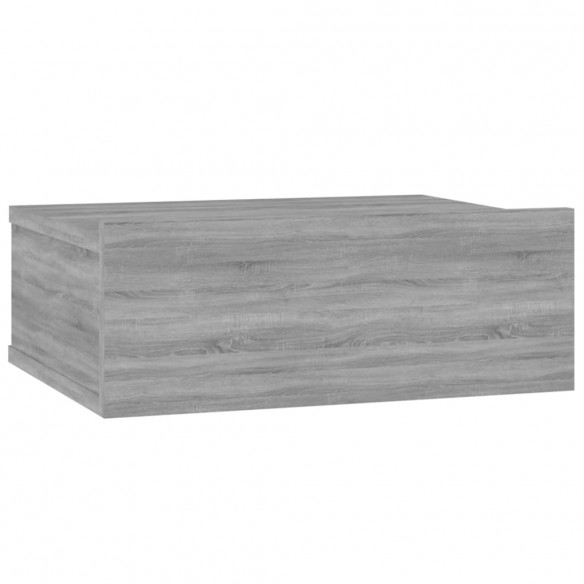 Tables de chevet flottantes 2 pcs Sonoma gris 40x30x15 cm