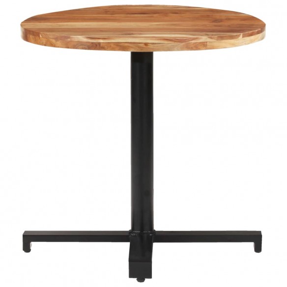 Table de bistro Ronde Ø80x75 cm Bois d'acacia massif