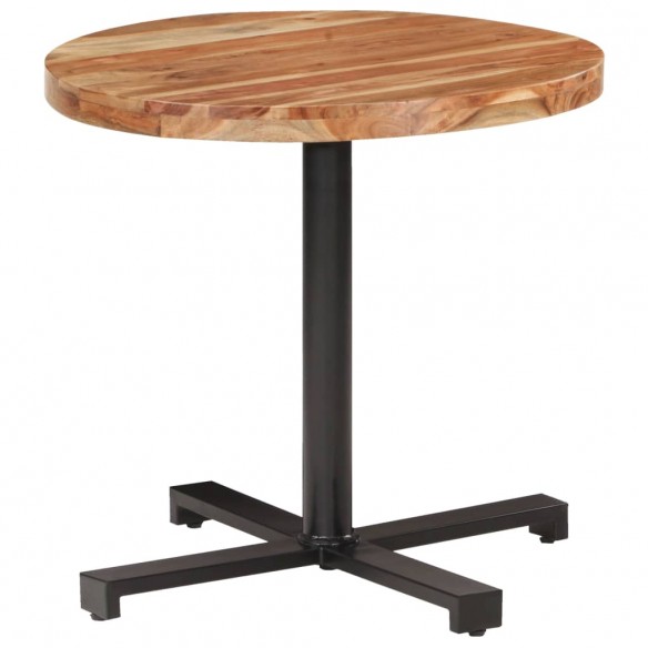 Table de bistro Ronde Ø80x75 cm Bois d'acacia massif