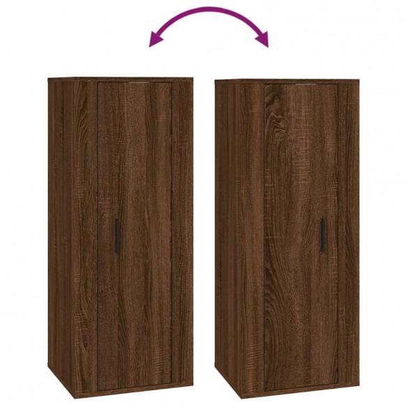 Ensemble de meubles TV 4 pcs Chêne marron Bois d'ingénierie