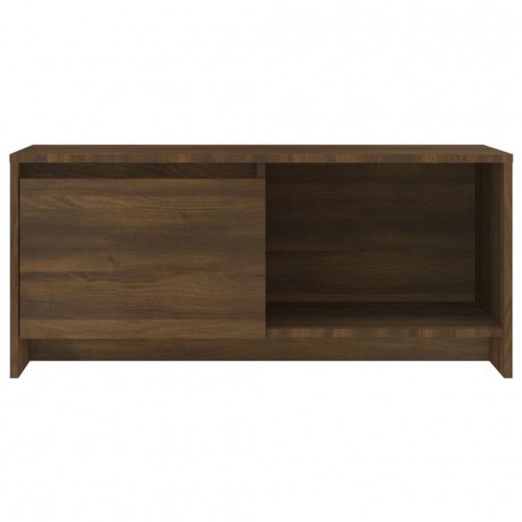 Meuble TV Chêne marron 90x35x40 cm Aggloméré