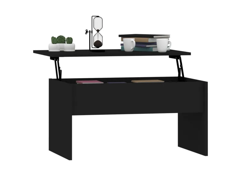 Table basse Noir 80x50,5x41,5 cm 