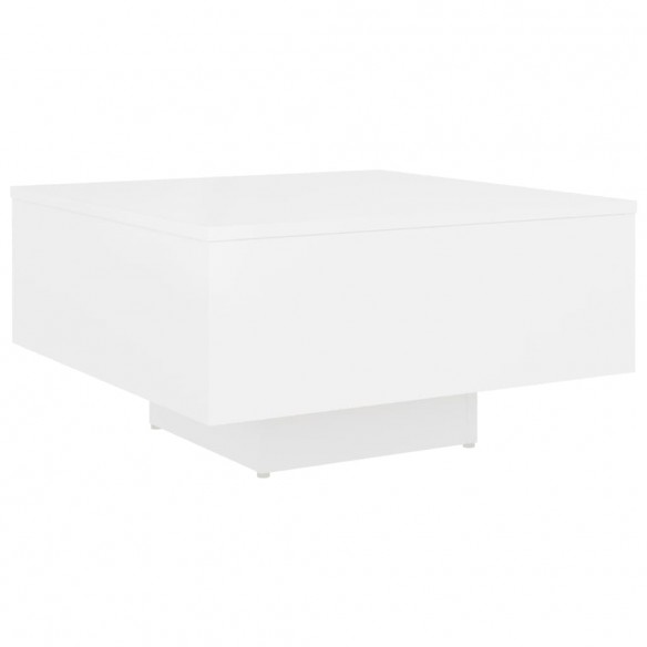 Table basse Blanc 60x60x31,5 cm Aggloméré