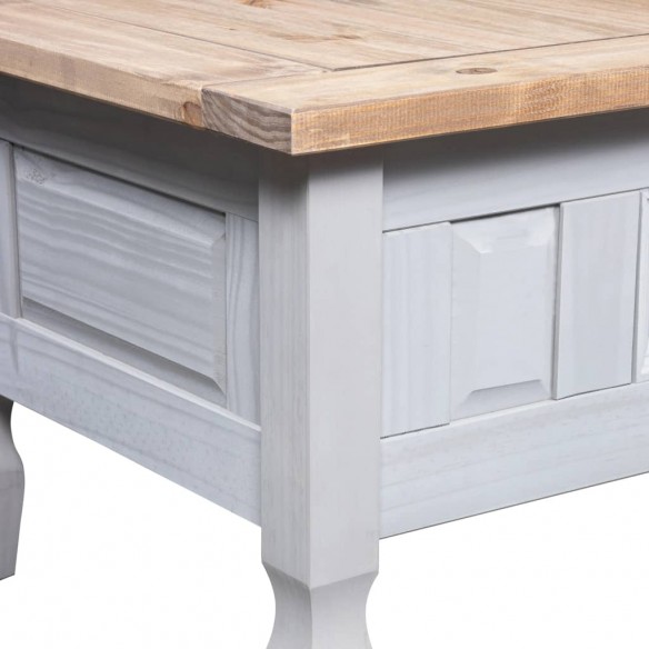 Table basse Pin mexicain Gamme Corona Gris 100x55x45 cm