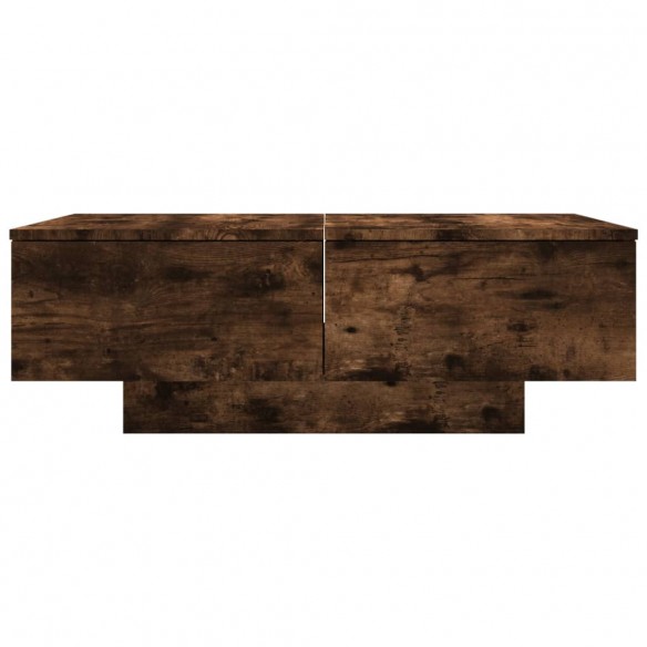 Table basse Chêne fumé 90x60x31 cm Bois d'ingénierie