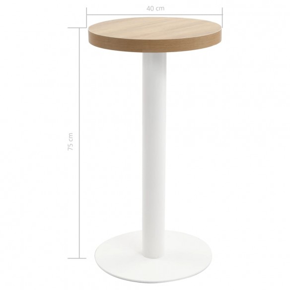 Table de bistro Marron clair 40 cm MDF