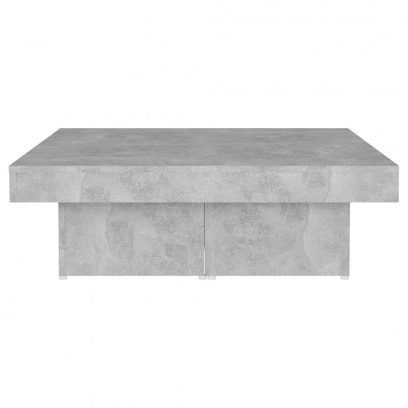 Table basse Gris béton 90x90x28 cm Aggloméré