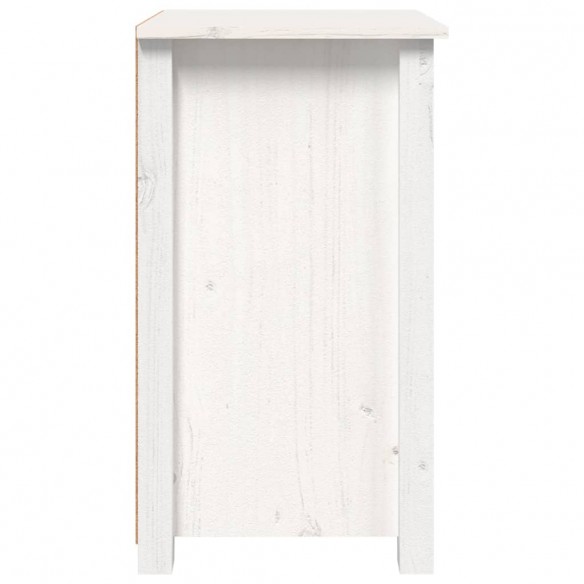 Tables de chevet 2 pcs Blanc 40x35x61,5 cm Bois de pin massif