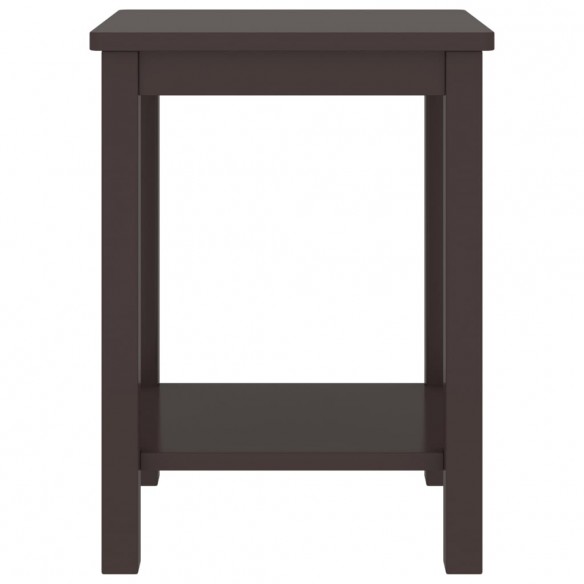 Table de chevet Marron foncé 35x30x47 cm Bois de pin massif